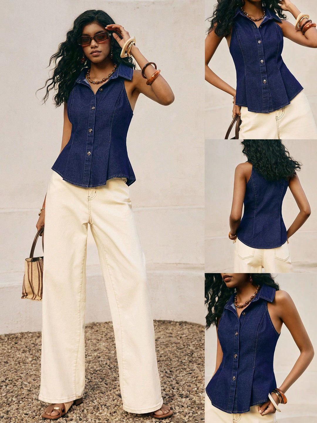 Top SHEIN, albastru