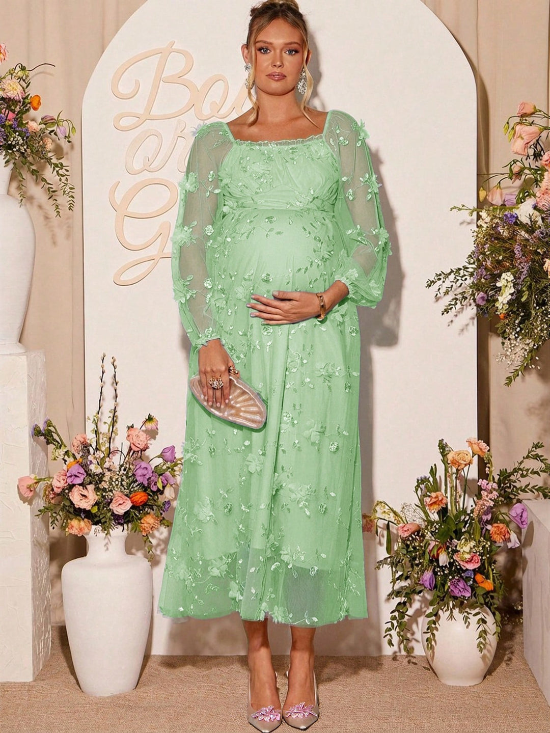 Rochie SHEIN, verde