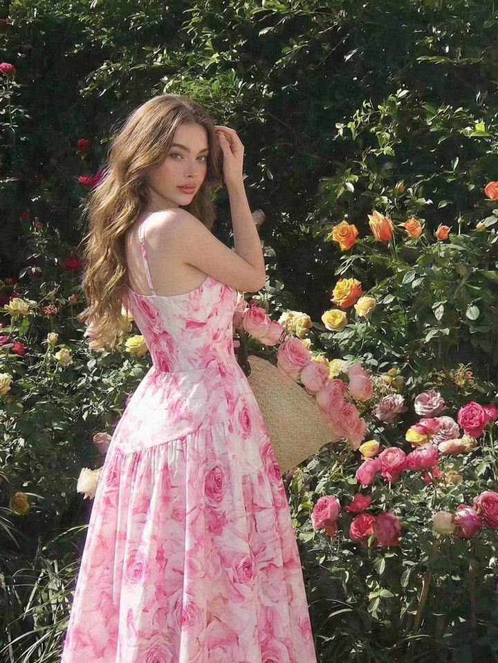 Rochie maxi SHEIN, roz