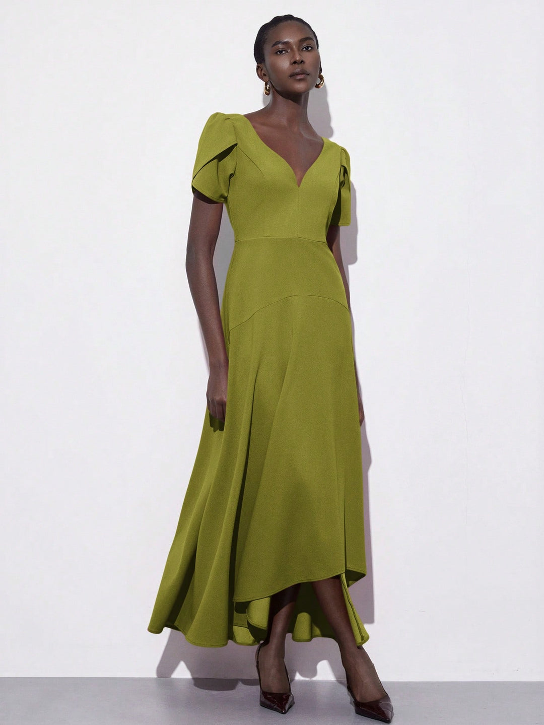 Rochie maxi SHEIN, verde