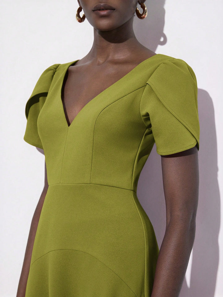 Rochie maxi SHEIN, verde