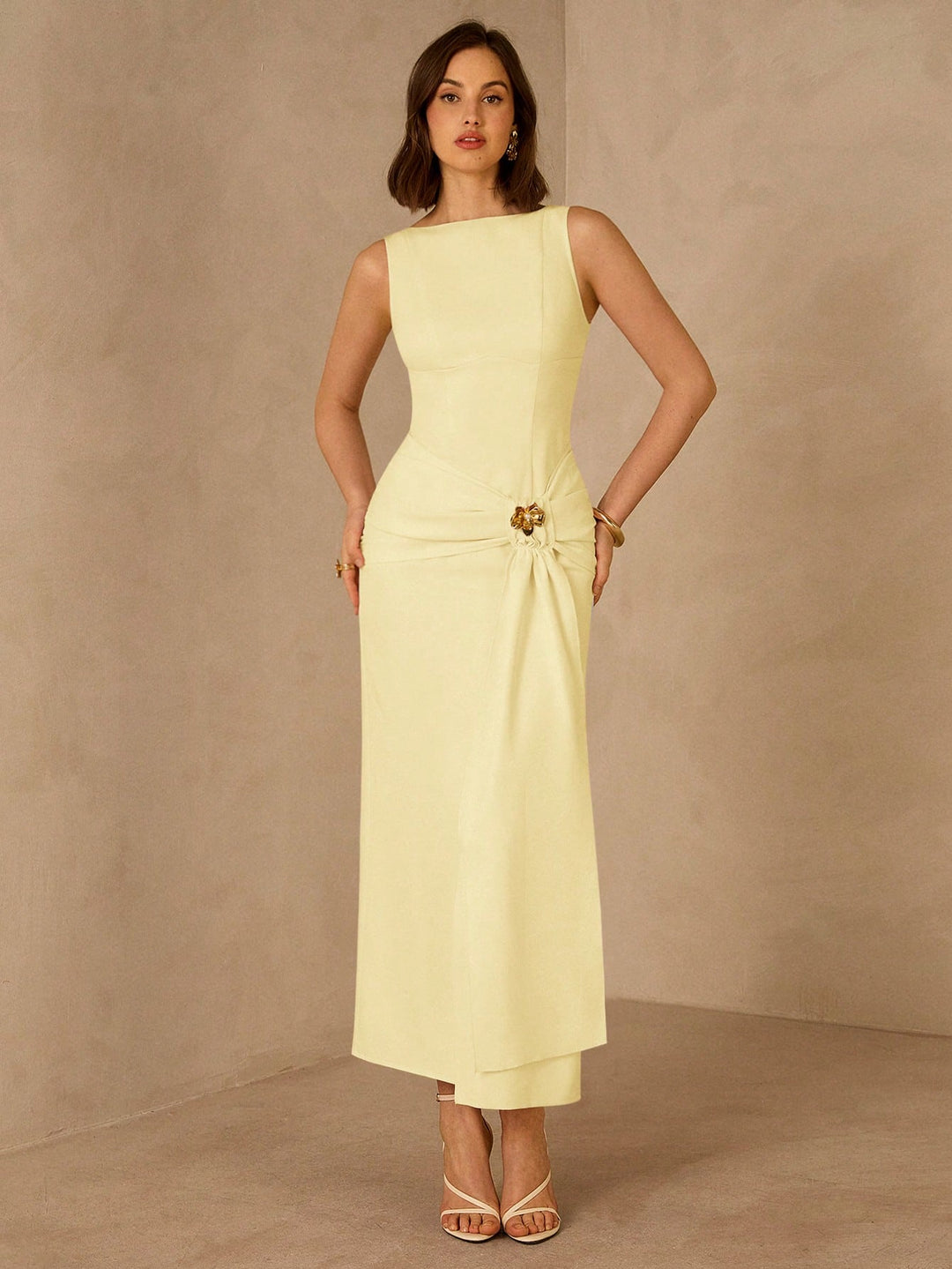 Rochie maxi SHEIN, galben