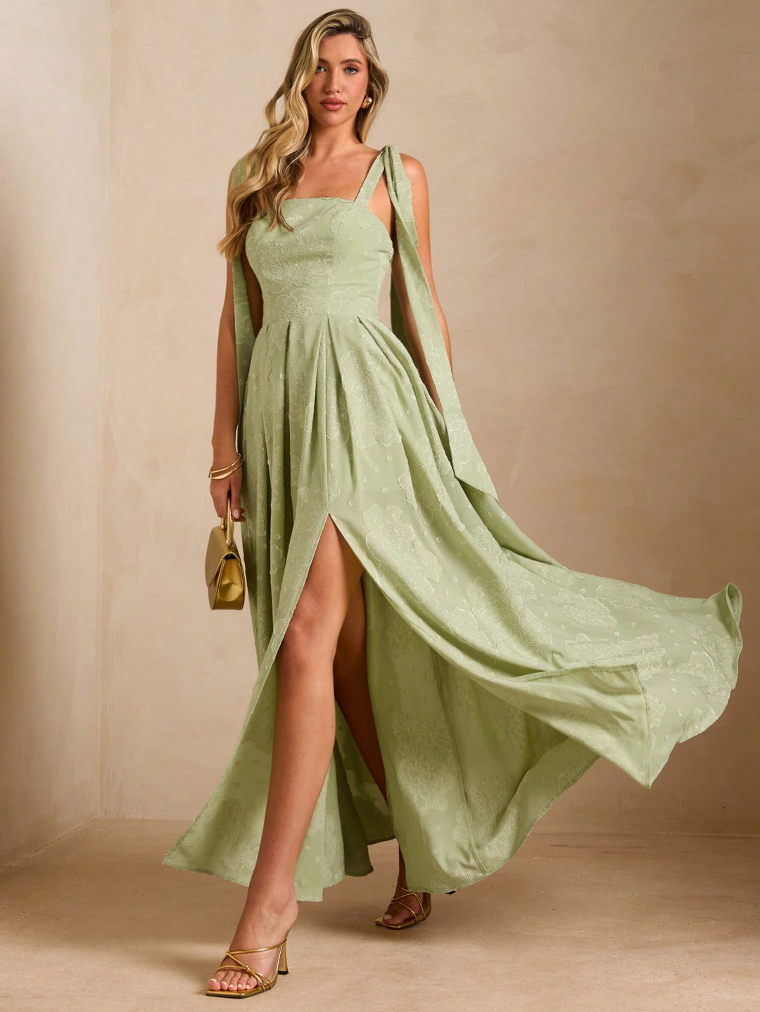 Rochie maxi SHEIN, verde