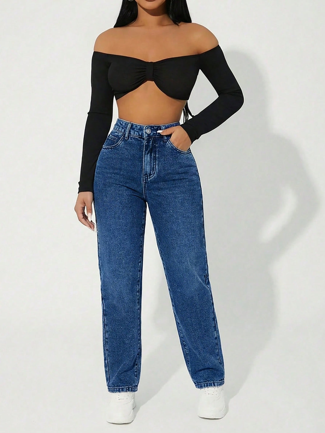 Jeans SHEIN, albastru