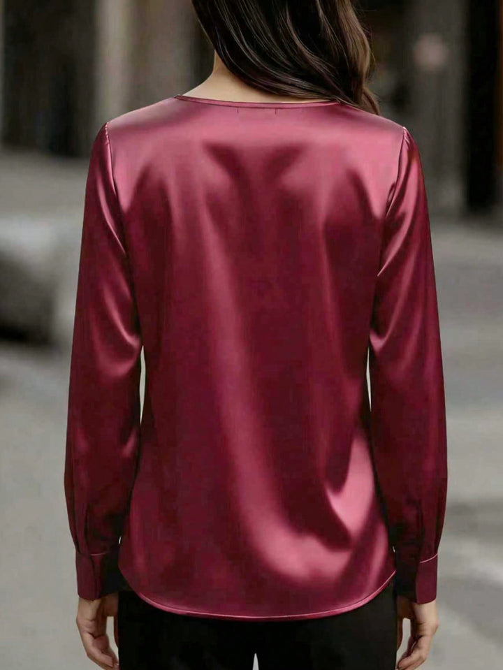 Bluza eleganta SHEIN, roșu
