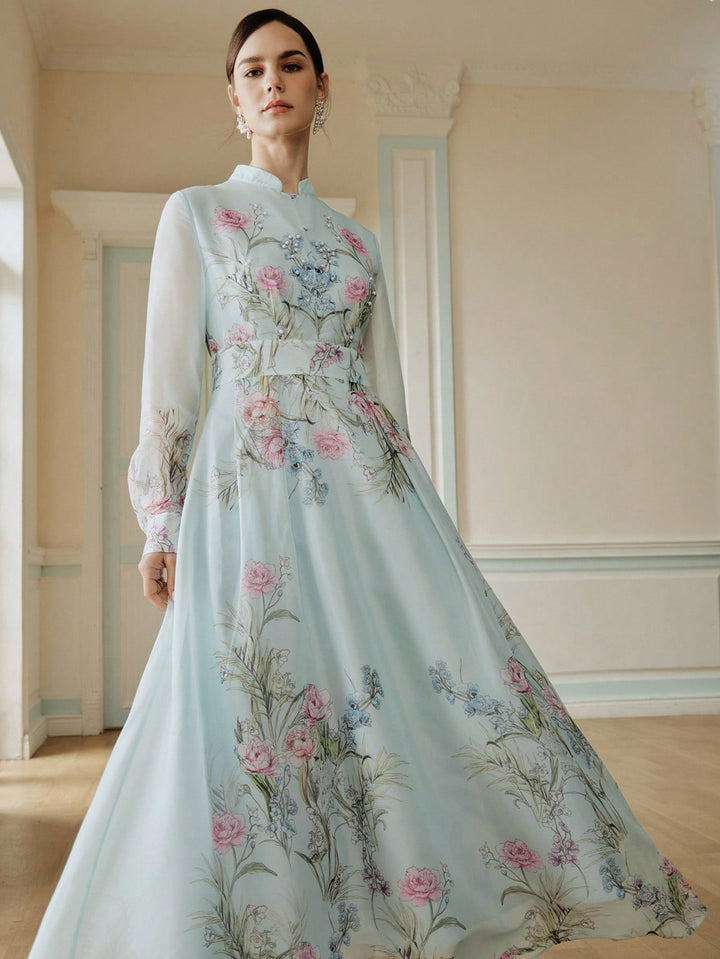 Rochie maxi SHEIN, albastru