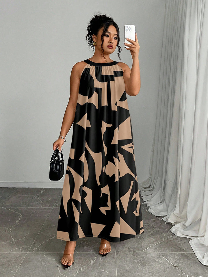 Rochie maxi SHEIN, kaki