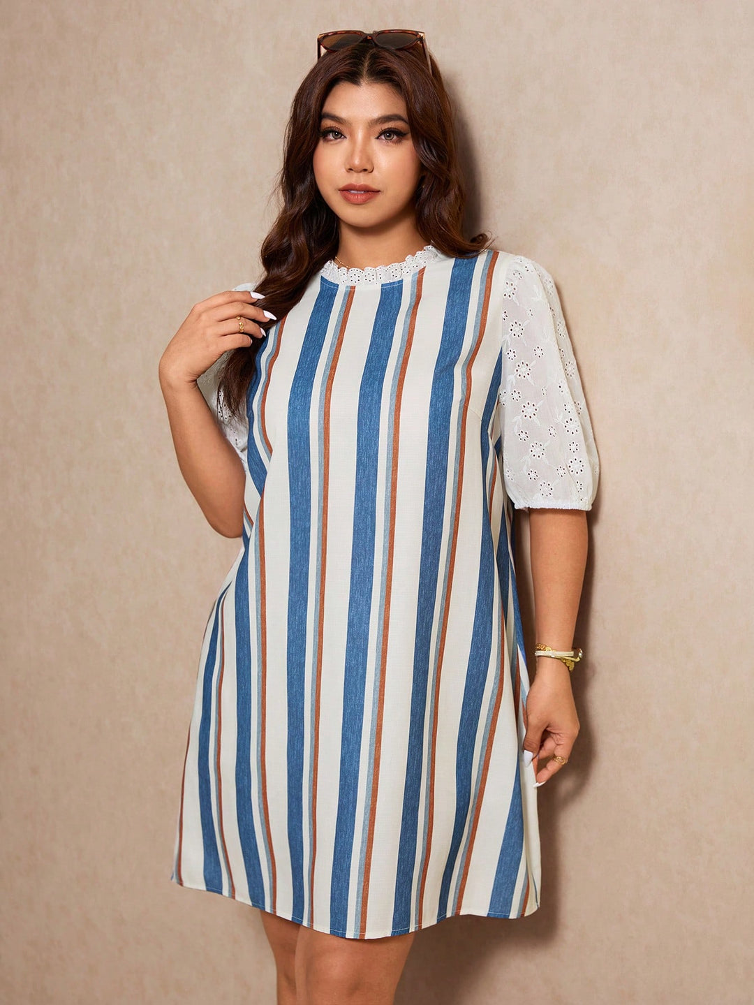 Rochie midi SHEIN, mix culori