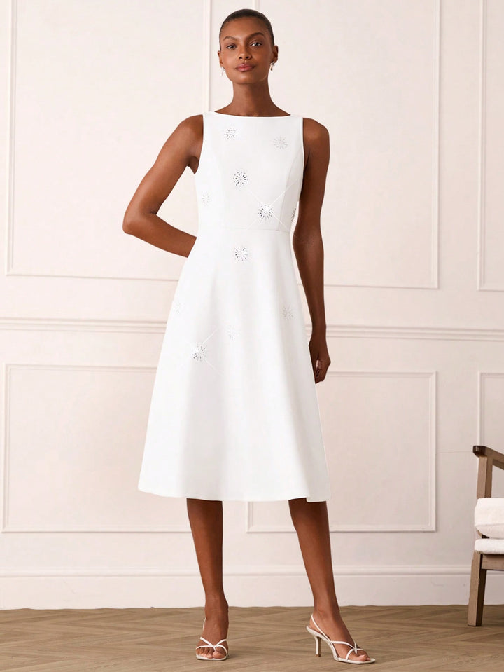 Rochie midi SHEIN, alb