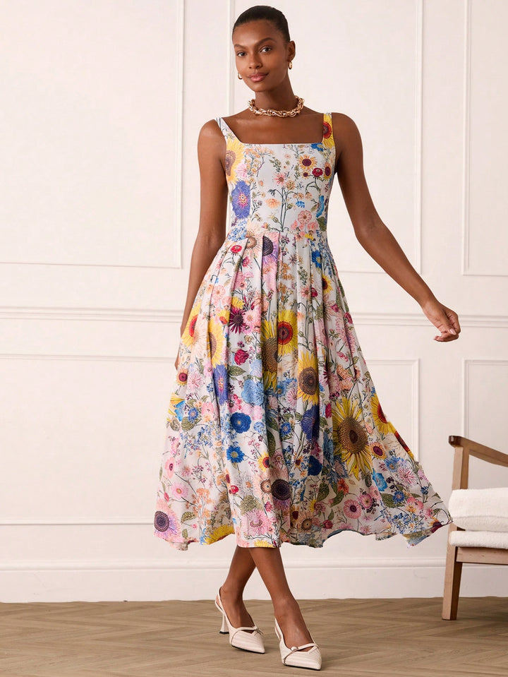 Rochie midi SHEIN, mix culori