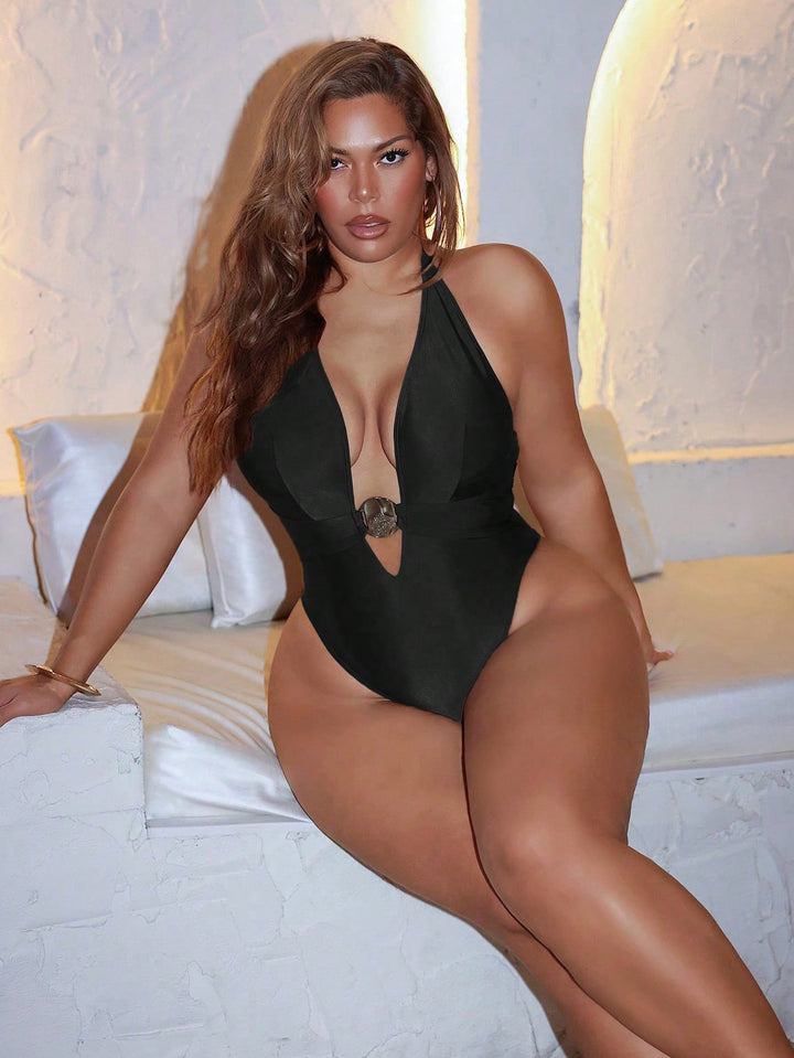 Costum de baie SHEIN, negru