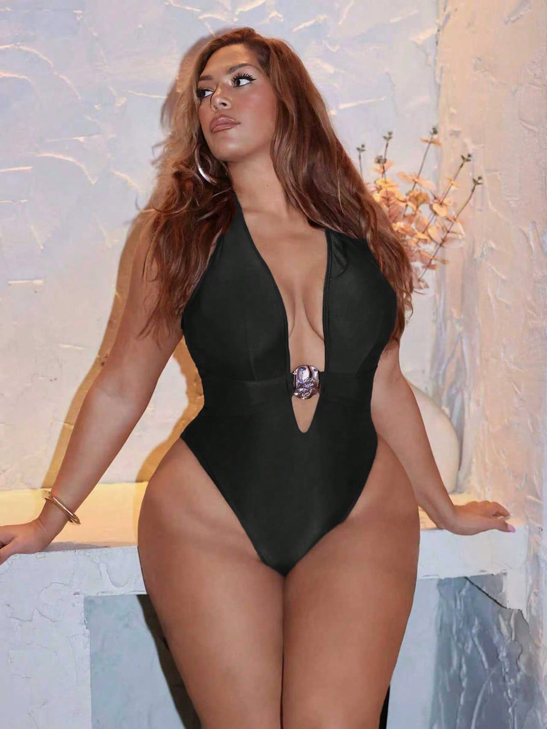 Costum de baie SHEIN, negru