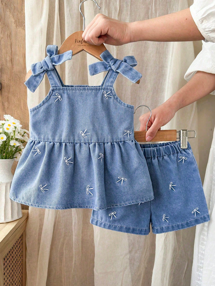Set denim copii SHEIN, albastru