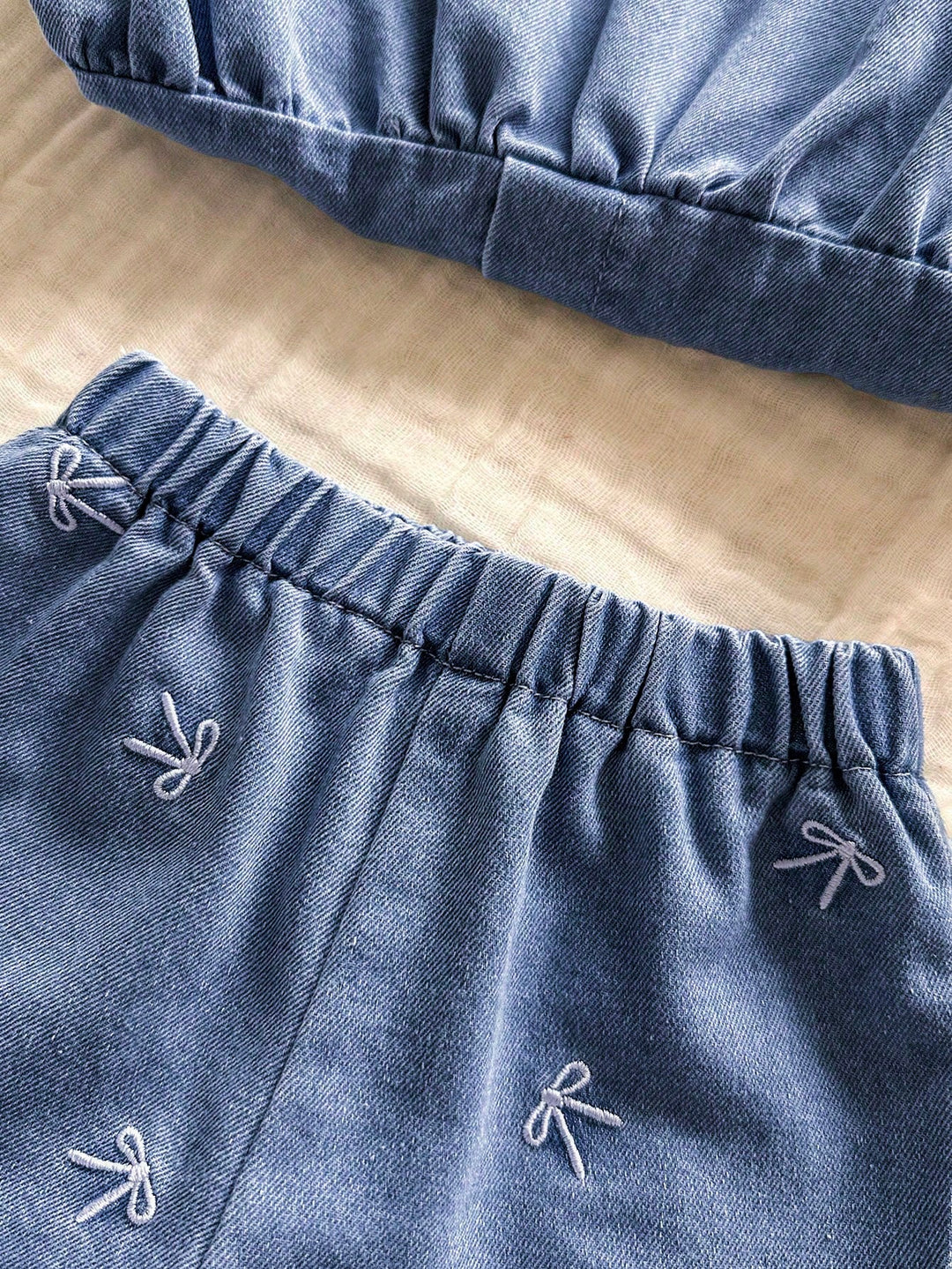 Set denim copii SHEIN, albastru