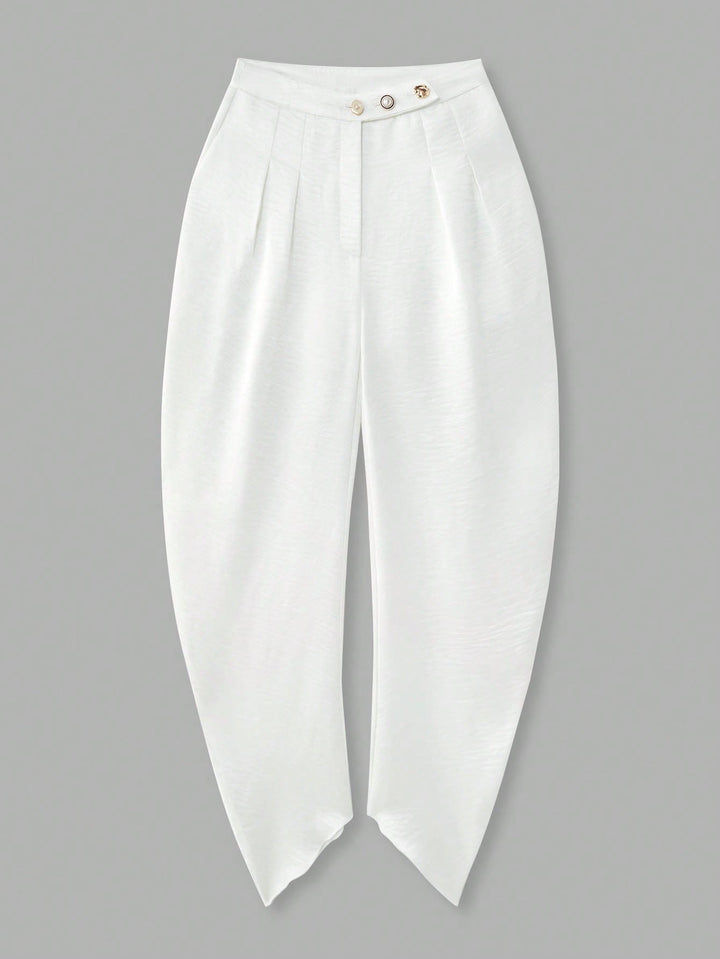 Pantaloni SHEIN, alb
