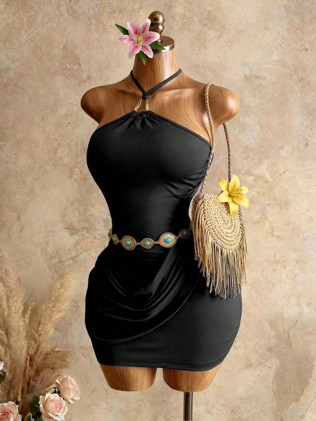 Rochie scurtă SHEIN, negru