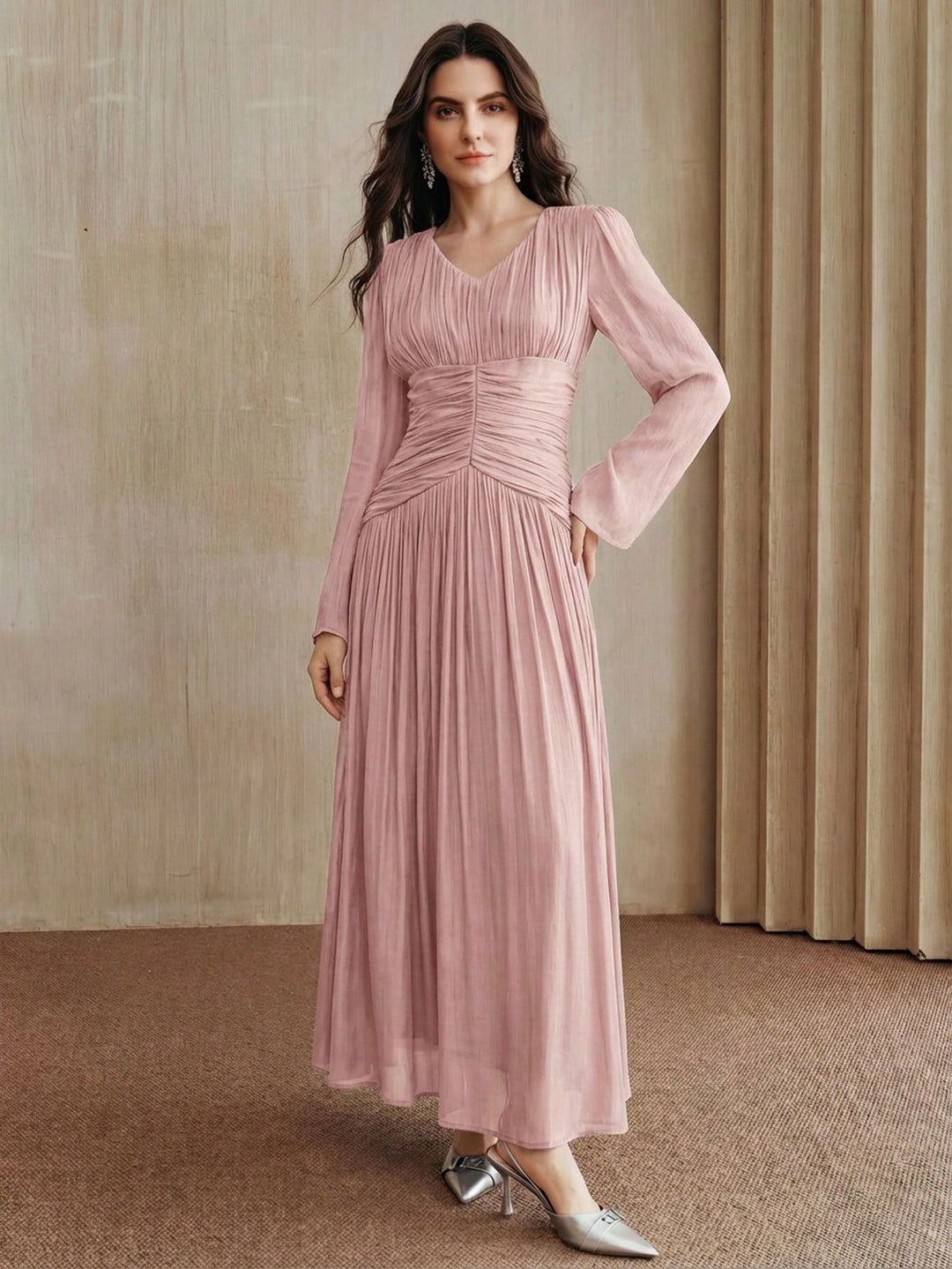 Rochie maxi SHEIN, roz
