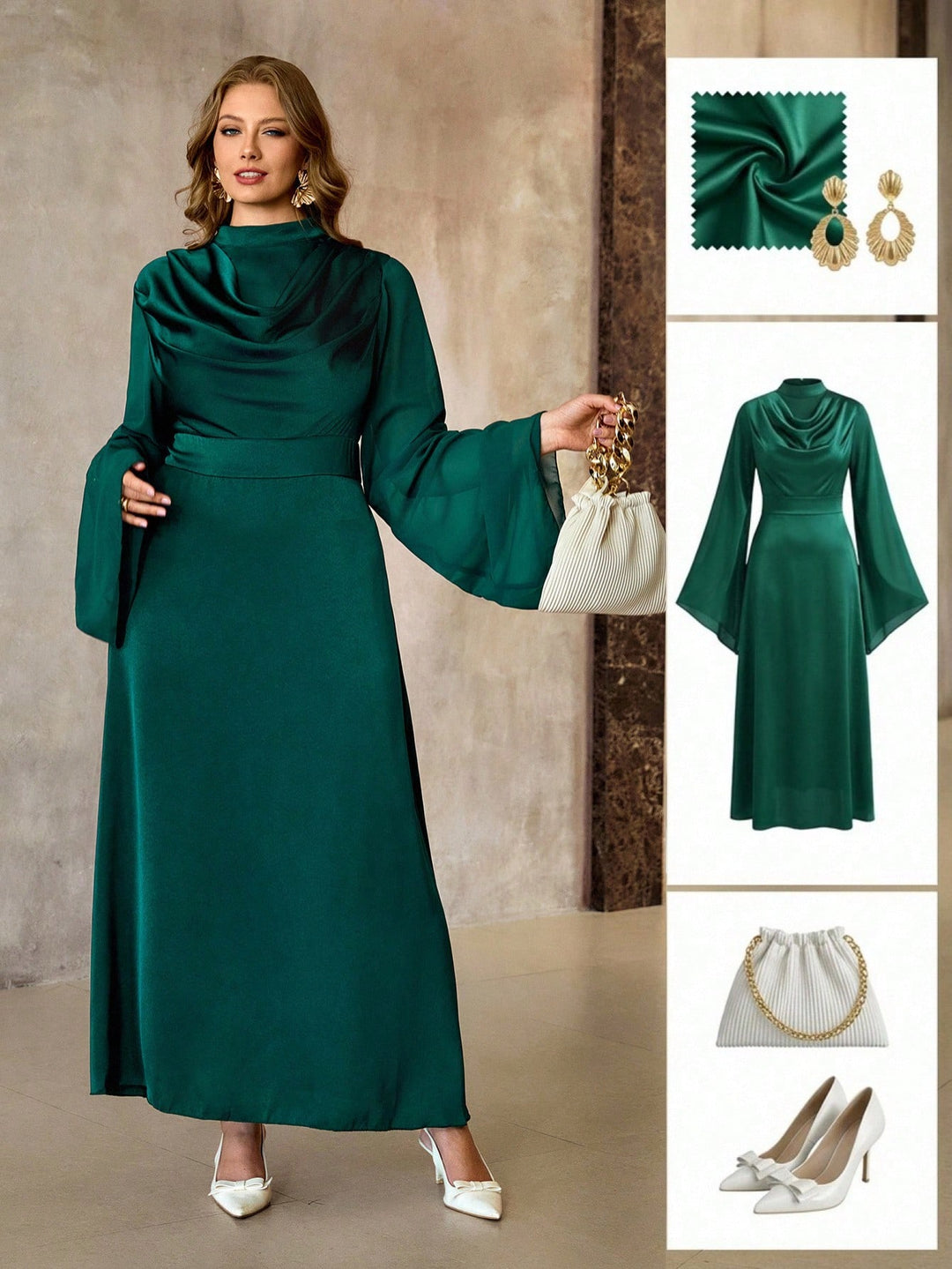 Rochie SHEIN, verde