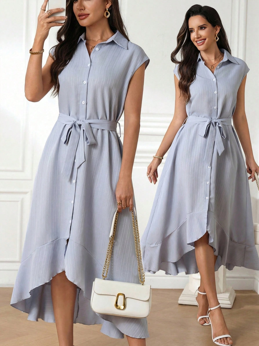 Rochie maxi SHEIN, albastru