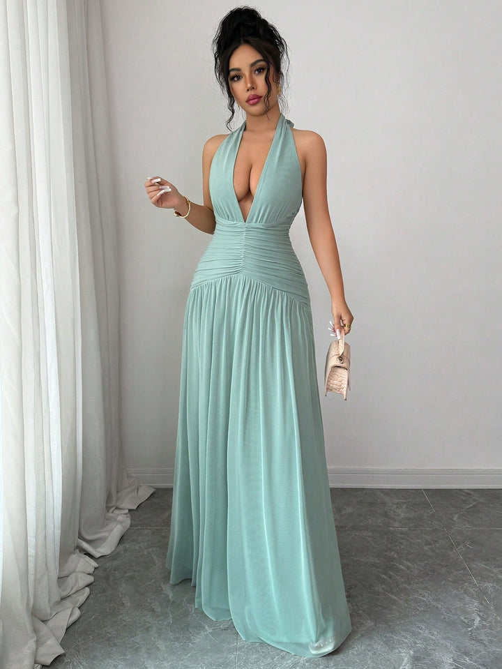 Rochie maxi SHEIN, verde