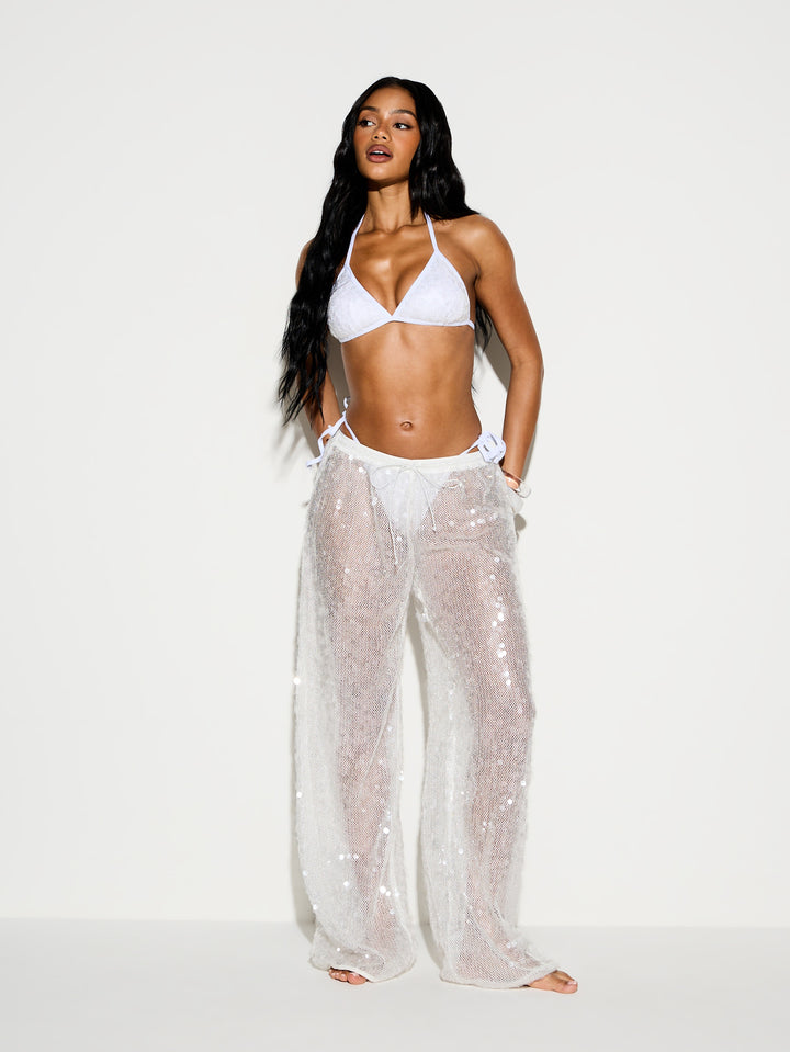 Pantaloni SHEIN, alb