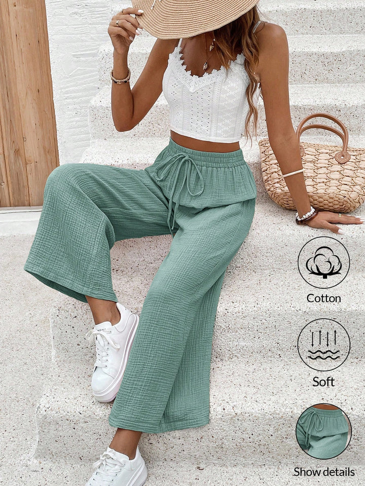 Pantaloni SHEIN, turcoaz