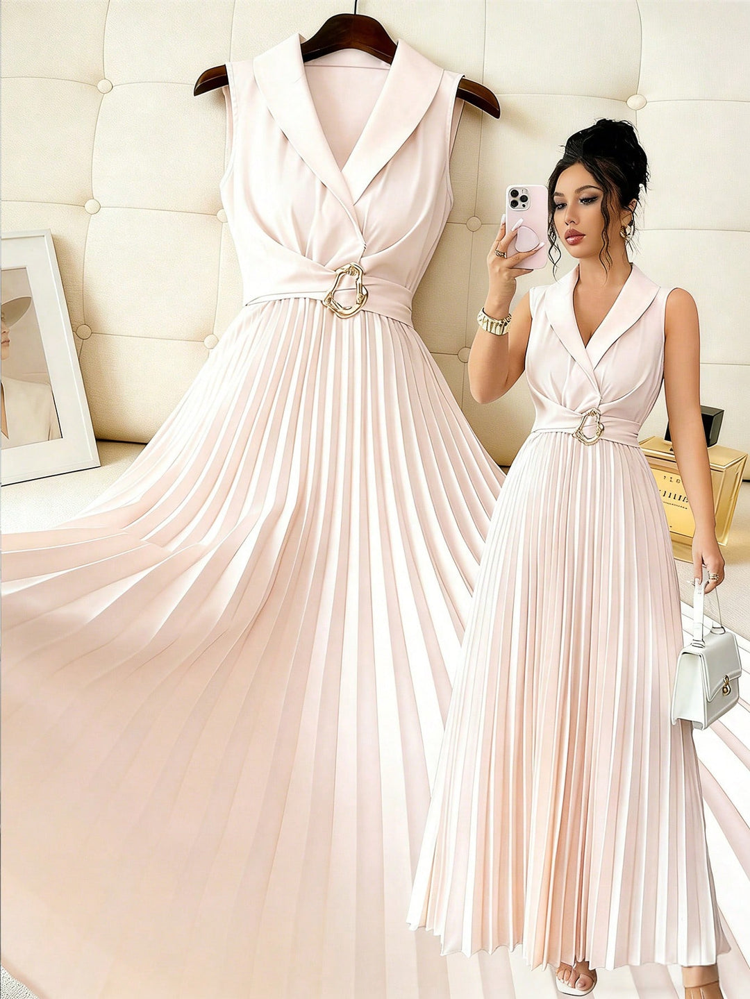 Rochie maxi SHEIN, portocaliu