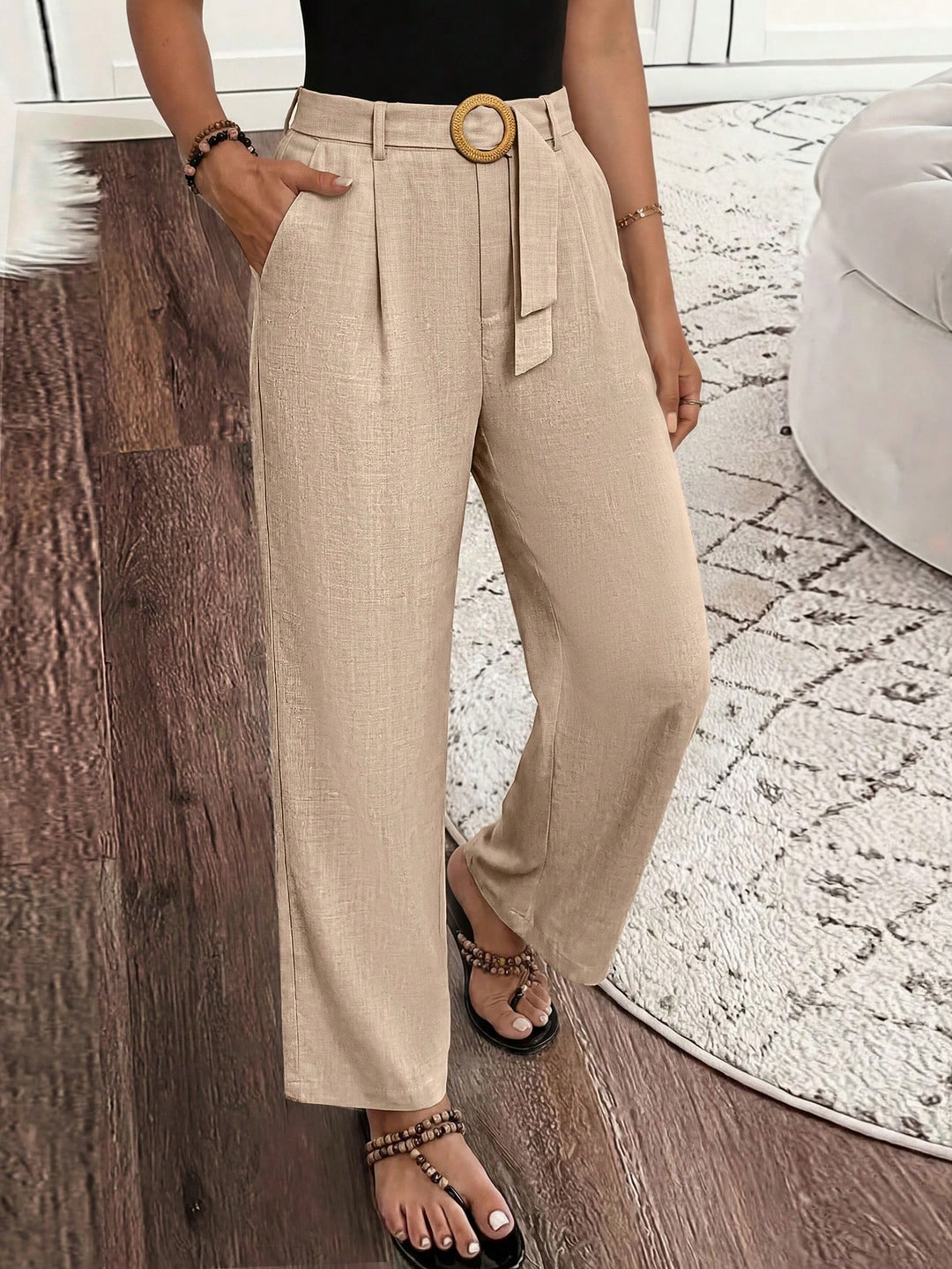 Pantaloni SHEIN, kaki