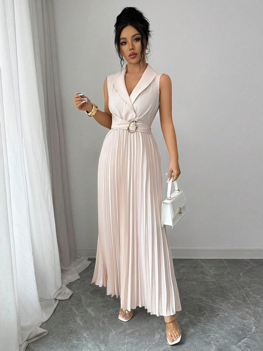 Rochie maxi SHEIN, portocaliu