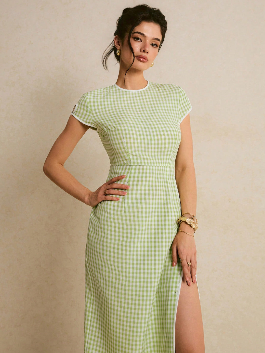 Rochie maxi SHEIN, verde