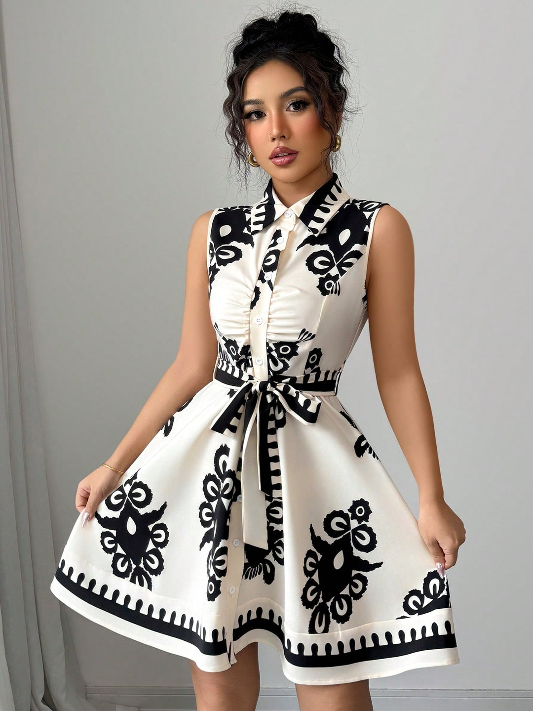 Rochie scurtă SHEIN, bej