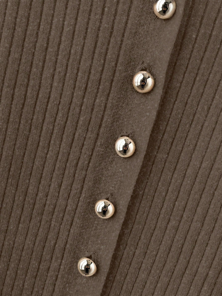 Cardigan SHEIN, maro