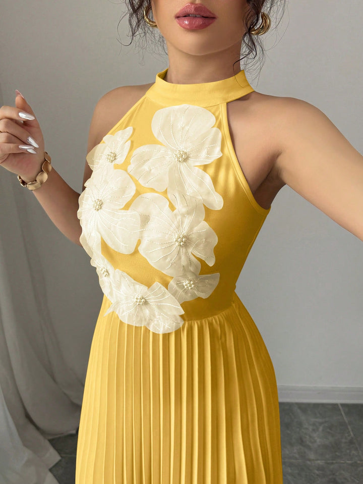 Rochie maxi SHEIN, galben