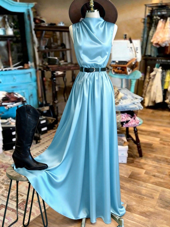 SHEIN maxi ruha, kék