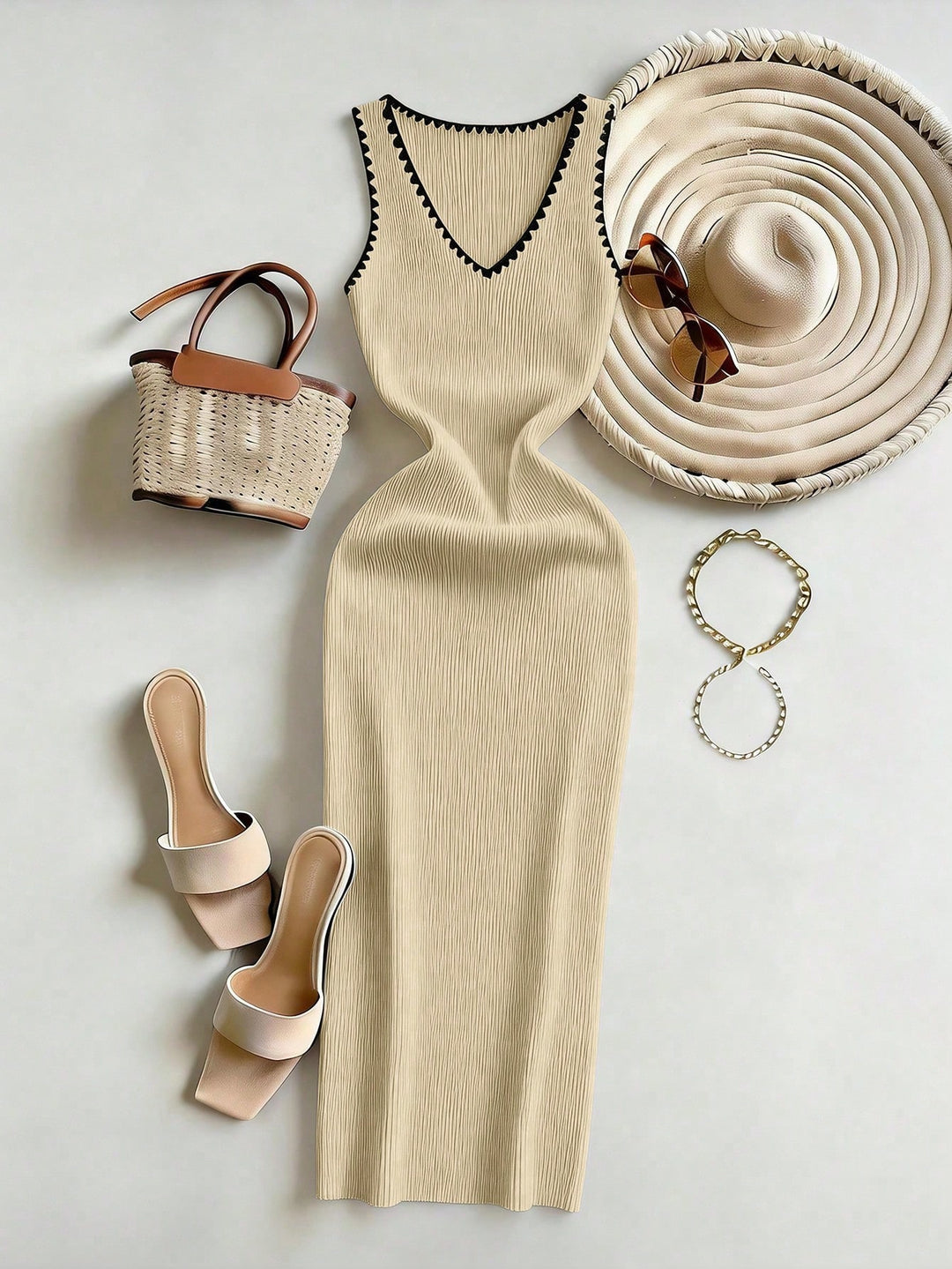 Rochie SHEIN, kaki