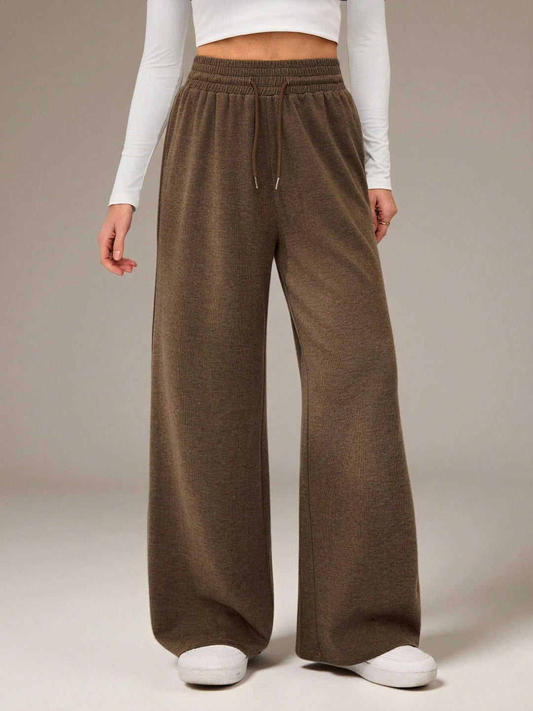 Pantaloni SHEIN, maro