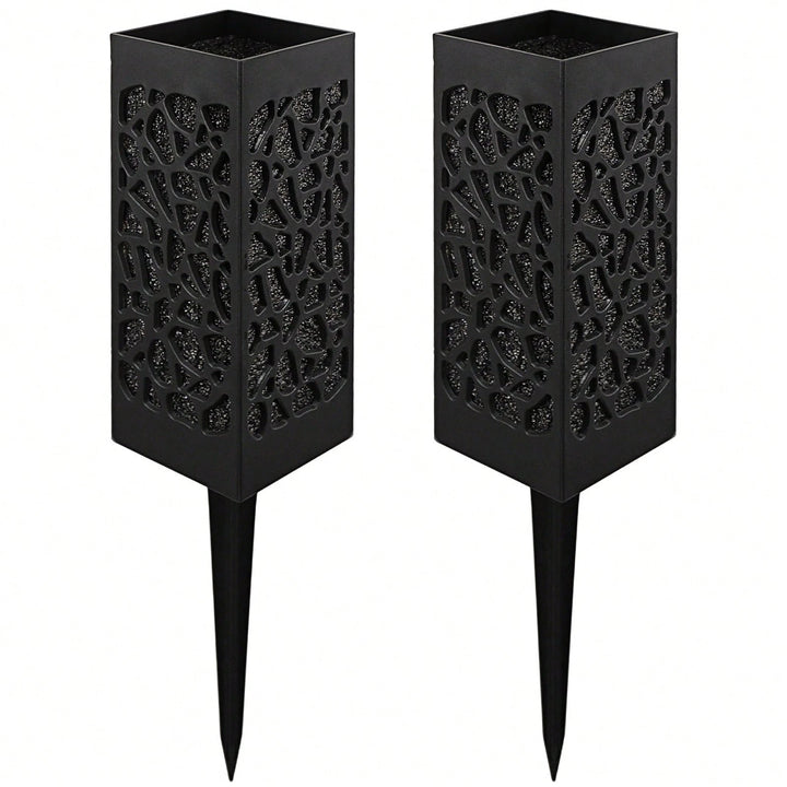 Set vaze de flori pentru grădină SHEIN, negru