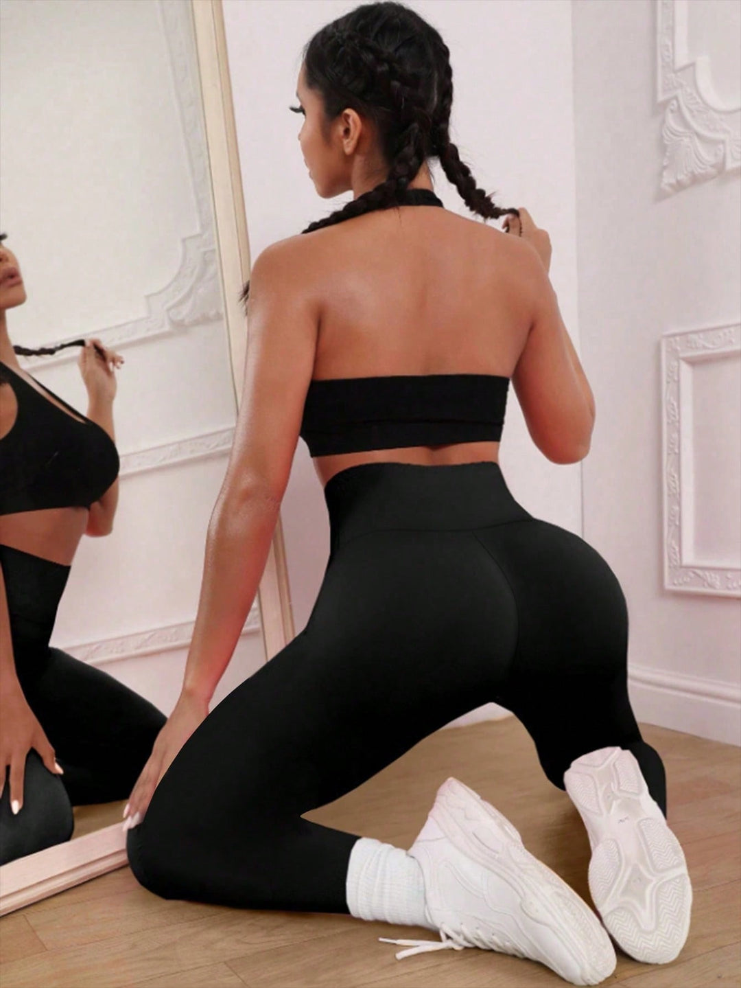 SHEIN leggings, fekete