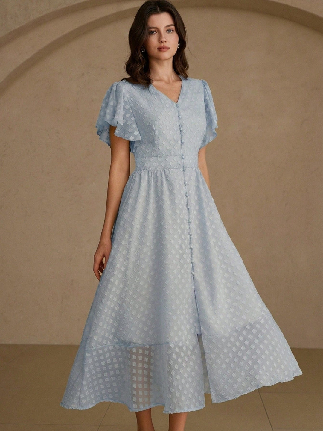 Rochie midi SHEIN, albastru