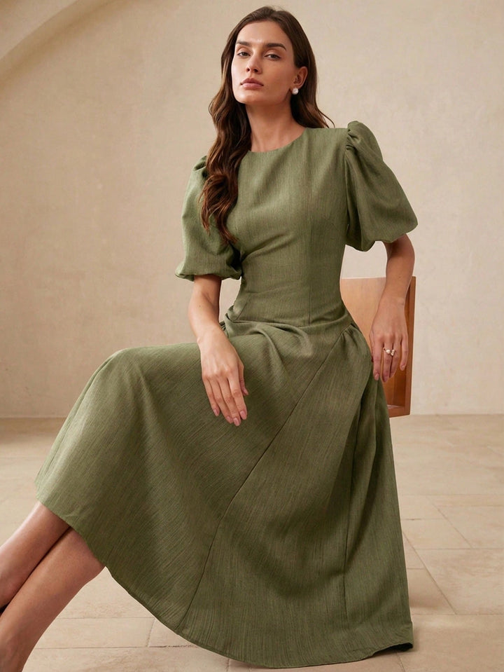 Rochie maxi SHEIN, kaki