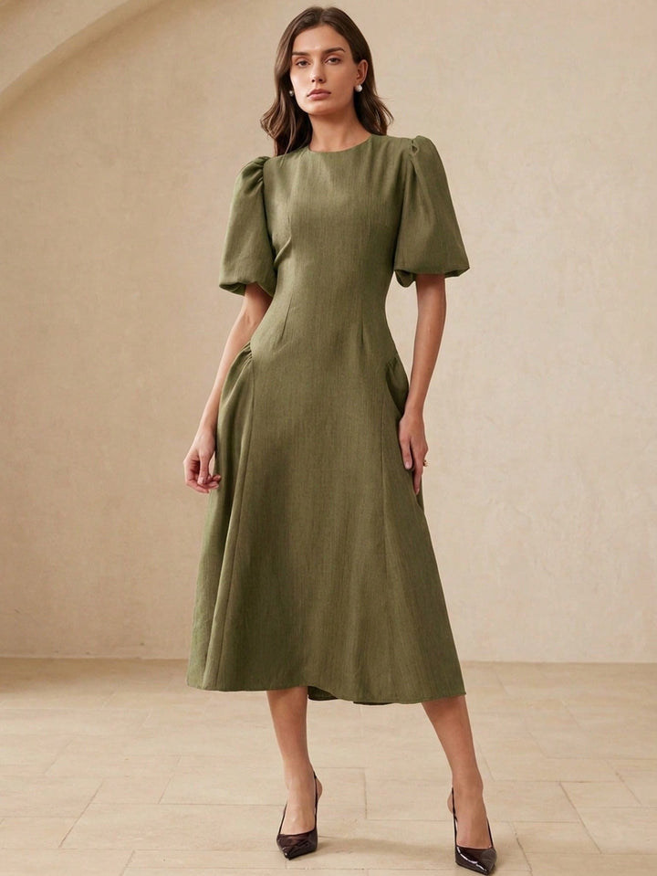 Rochie maxi SHEIN, kaki