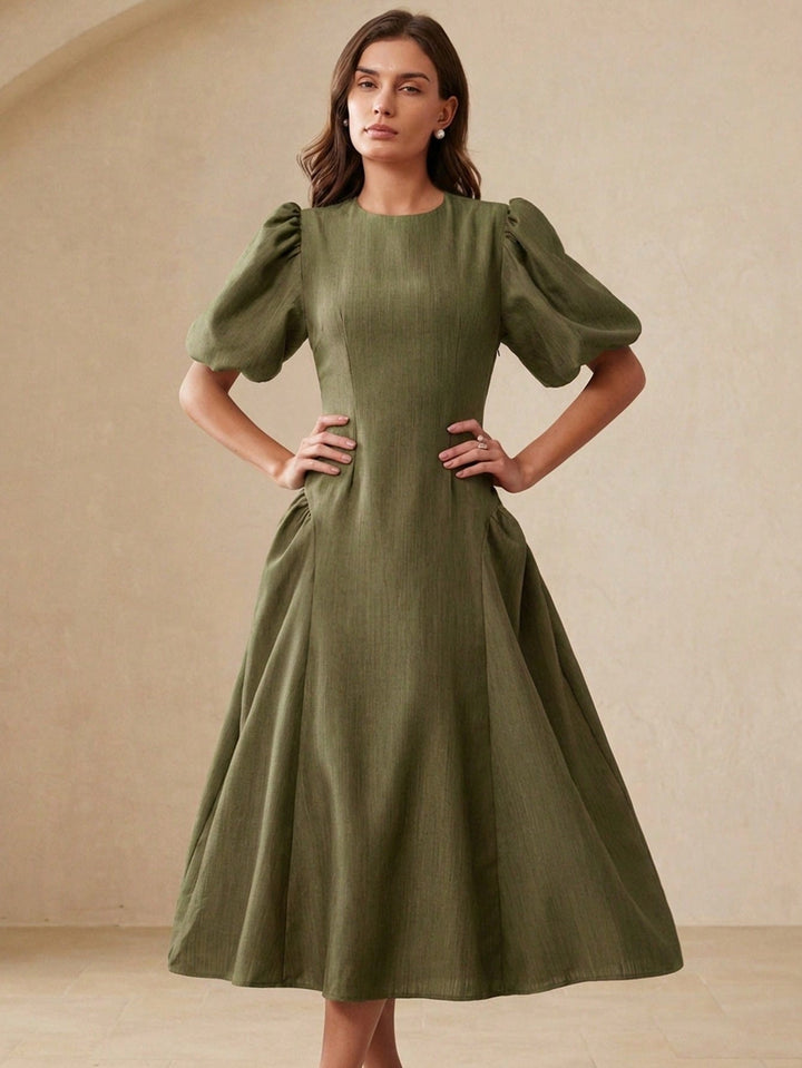 Rochie maxi SHEIN, kaki