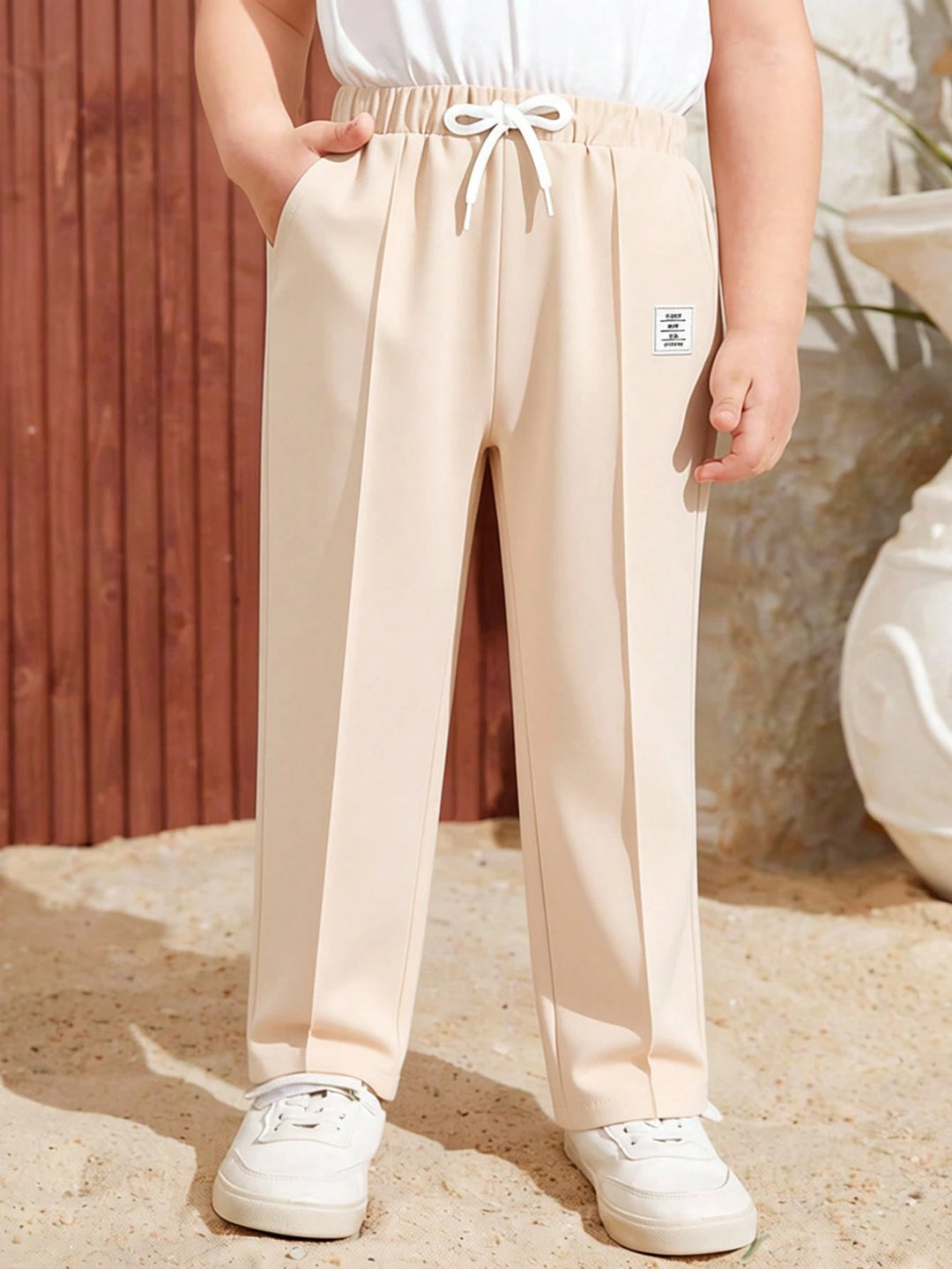 Pantaloni SHEIN, crem
