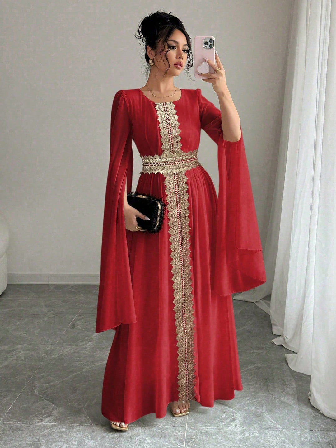 Rochie maxi SHEIN, roșu