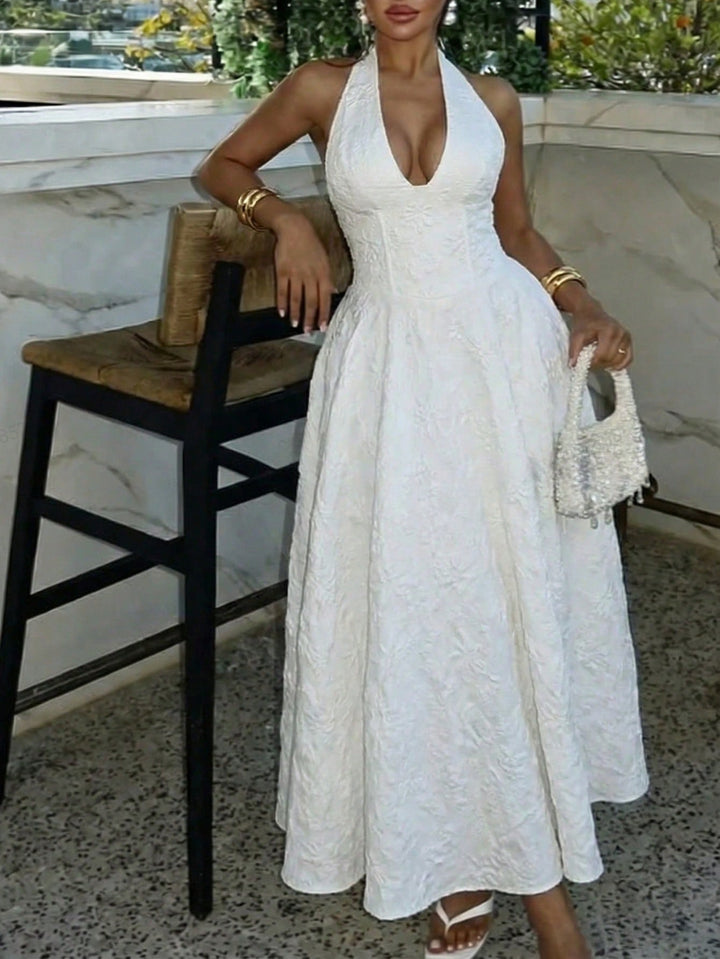 Rochie maxi SHEIN, alb