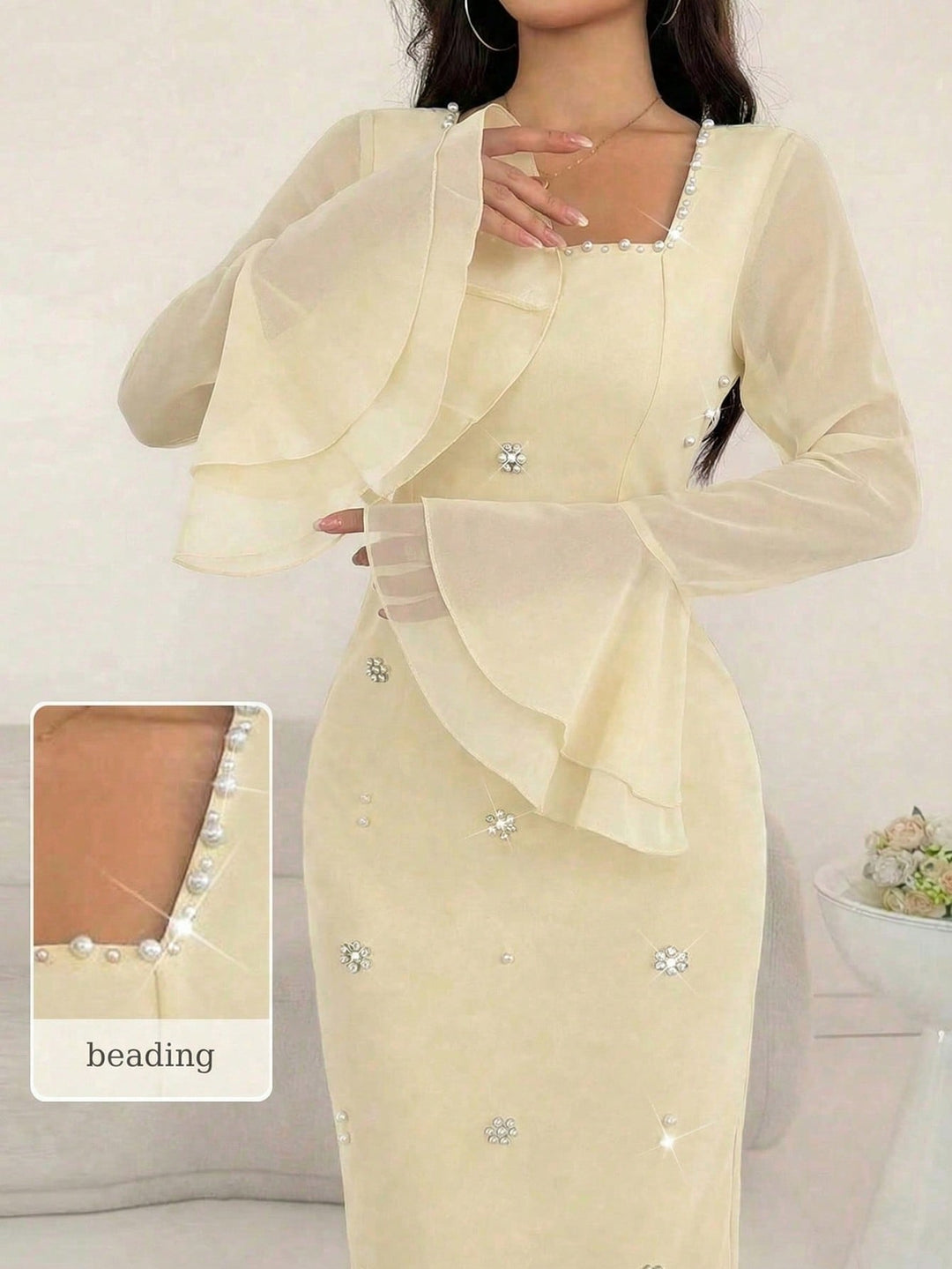 Rochie maxi SHEIN, portocaliu