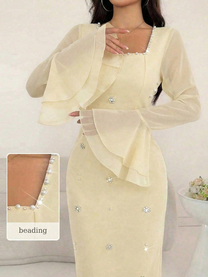 Rochie maxi SHEIN, portocaliu