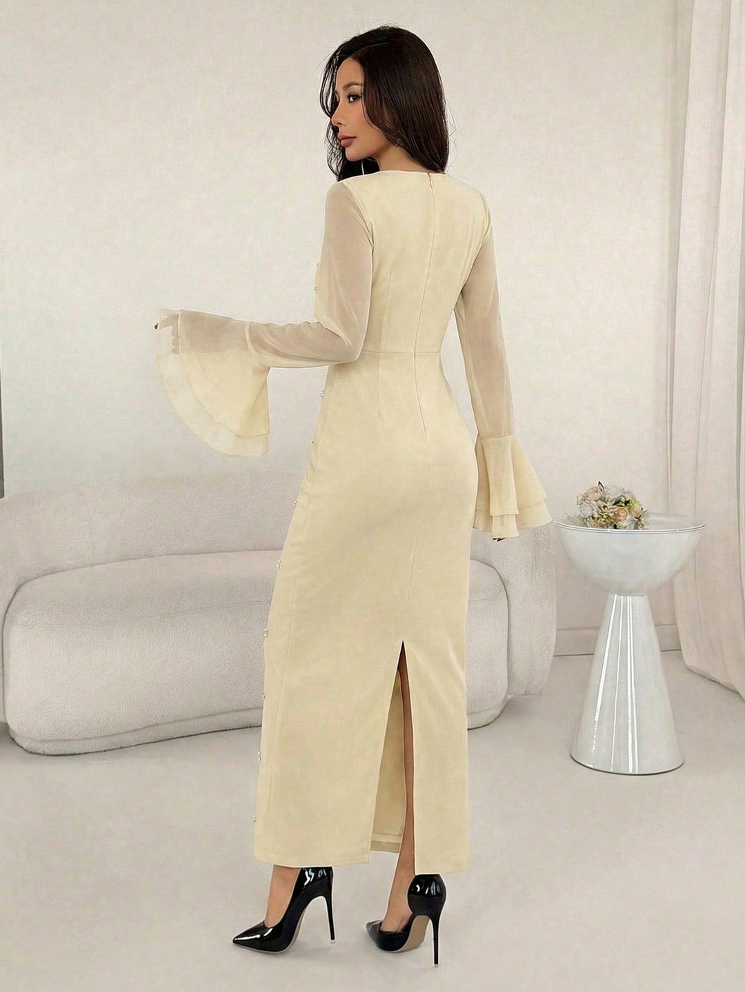 Rochie maxi SHEIN, portocaliu