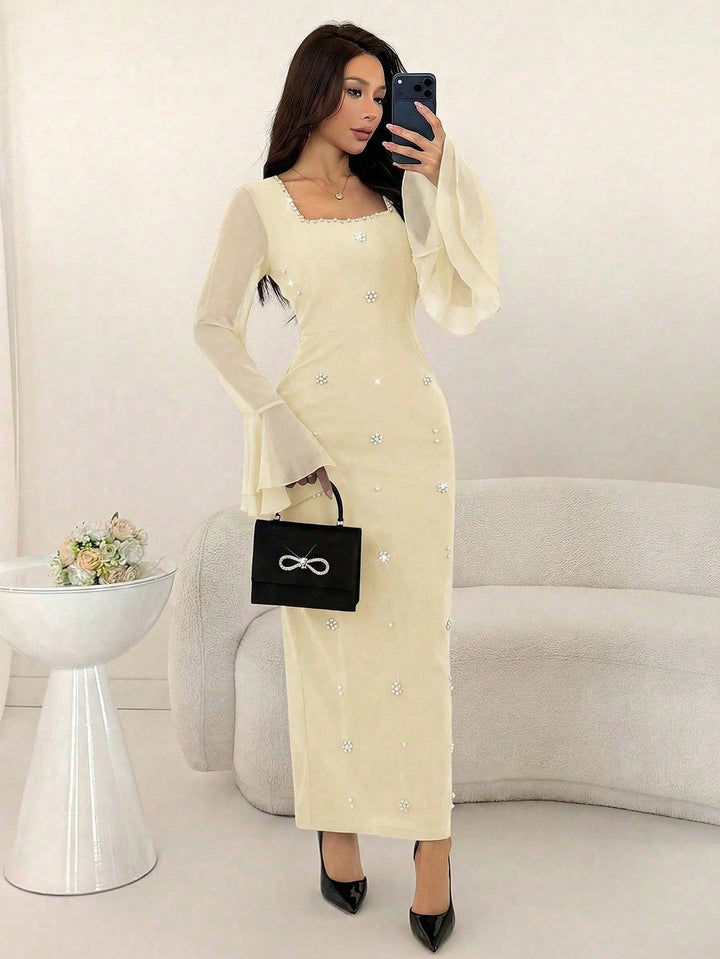 Rochie maxi SHEIN, portocaliu