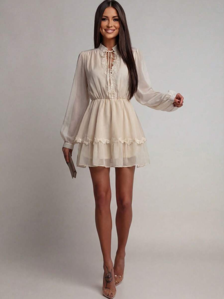 Rochie mini SHEIN, crem